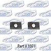 Gas Door Bumpers 49-55 Chevrolet 150 210 Bel Air, Nomad, Pontiac, Oldsmobile - image 1