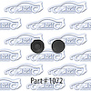Hood Adjustment Bumpers, Front and Rear 55 Chevrolet 150 210 Bel Air Nomad, Pontiac - image 1