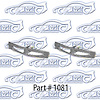 Hood To Cowl Seal Clips 55-56 Chevrolet 150 210 Belair Nomad, Pontiac Safari, Oldsmobile, Chevrolet, GMC Truck - image 1