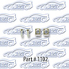 Hood To Cowl Seal Clips And Screws 57 Chevrolet 150 210 Bel Air - image 1