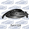 Door Weatherstrip - Rear, W/ Clips 55-57 Chevrolet 55-56 Pontiac 58-60 Chevrolet Sedan Delivery - image 1