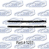 Windshield Pillar Post Seals, W/ Clips 55-58 Chevrolet, Nomad, Pontiac Safari, Hardtop Convertible - image 1