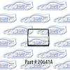 Deluxe manual brake & clutch pedal pad trim fits part# 854-20641 65-70 Chevrolet Belair Biscayne Impala - image 1