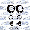 Door Handle and Lock Gaskets 59 Chevrolet Pontiac - image 1