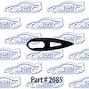 Antenna Gasket - Left, Rear 60 Chevrolet Biscayne Belair Impala - image 1
