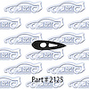 Antenna Gasket - Left, Rear 61-62 Chevrolet Biscayne, Belair, Impala - image 1