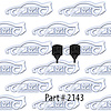 Gas Door Bumpers 62-64 Chevrolet Biscayne, Belair, Impala, Cadillac, Oldsmobile, Buick, Pontiac - image 1