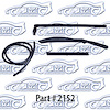 Weatherstrip Kit For Convertible Top second type with 5-3/8" between center studs - image 1