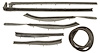 Weatherstrip kit for convertible top 59-60 Cadillac Series 62, Eldorado, Oldsmobile 98, Buick Electra, Pontiac - image 1