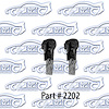 Upper Vent Window Bumpers 59-60 Chevrolet, Pontiac, Oldsmobile, Cadillac, Buick Full Size 2 Door Hardtop - image 1