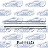 Vent Window Division Bar Channel 62-67 Chevrolet II Nova, Oldsmobile, Buick, Pontiac 2 Door, 4 Door, Convertible - image 1