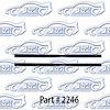 Vent Window Division Bar Channel Upper - 16" Long - image 1