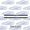 Vent Window Division Bar Channel Lower - 16" Long - image 1