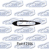 Outside Mirror Gasket 61-65 Chevrolet - image 1