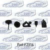 Bumper Kit 62 Chevrolet Biscayne, Bel Air, Impala 2 Door Hardtop Convertible Sedan - image 1