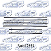 Window Weatherstrip Replacement Style 65 Chevrolet Impala, 2 Door Hardtop - image 1