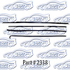 Window Weatherstrip Replacement Style 67-68 Chevrolet Impala 2 Door Hardtop - image 1