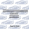 Window Weatherstrip Replacement Style 67-68 Chevrolet Caprice Custom, Impala 2 Door Hardtop - image 1