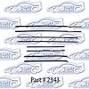 Window Weatherstrip Replacement Style 67-68 Chevrolet Impala, Convertible - image 1
