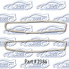 Taillight Lens Gaskets 67 Chevrolet Impala - image 1