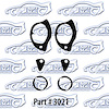 Door Handle & Lock Gaskets Set 64-72 Chevrolet Nova, Camaro, Chevelle, Monte Carlo, Pontiac, Olds - image 1