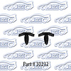 Hood To Cowl Seal 18pc Clip Kit, Plastic 70-81 Chevrolet Camaro, Pontiac Firebird - image 1