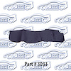 Firewall Insulation Pad W/ Clips - Without A/C 67-69 Chevrolet Camaro, Pontiac Firebird 2 Door Hardtop Convertible - image 1