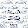 Front & Rear Side Marker Gasket Set 70-73 Chevrolet Camaro Coupe - image 1