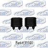 Door Bumpers 67-69 Chevrolet Camaro, Pontiac Firebird 2 Door Hardtop Convertible