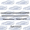 Window Weatherstrip - Original Style W/ Round Bead 68-69 Chevrolet Camaro, Pontiac Firebird, Deluxe Interior - image 1