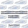 Window Weatherstrip - Original Style W/ Roung Bead - Outers Only 68-69 Chevrolet Camaro, Pontiac Firebird - image 1