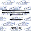 Window Weatherstrip - Original Style W/ Round Bead 68 Chevrolet Camaro, Pontiac Firebird, Standard Interior - image 1