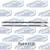 Window w/Strips - Outers Chevy, Pontiac, Camaro, Firebird - image 1