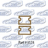 Park Light Lens Gasket 67-68 Chevrolet Camaro RS - image 1