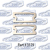 Backup Lens Gaskets 67-68 Camaro RS - image 1