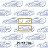 Backup Light Lens Gasket 69 Chevrolet Camaro RS 2 Door Hardtop Convertible - image 1