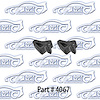Hood Side Bumpers, 4 Per Car 62-65 Chevrolet II Nova - image 1