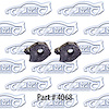 Hood Side Bumpers, 2 Per Car 66-67 Chevrolet II Nova - image 1