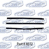 Window Weatherstrip, Original Style W/ Round Bead 66-67 Chevrolet II Nova 4 Door Sedan - image 1