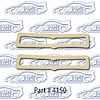 Park Light Lens Gasket 62-64 Chevrolet II Nova - image 1