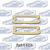 Park Light Lens Gaskets 65-67 Chevrolet II Nova - image 1