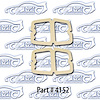 Taillight Lens Gasket 62-64 Chevrolet II Nova - image 1