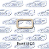 License Lamp Gasket 62-65 Chevrolet II Nova - image 1