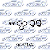 Door Handle & Lock Gasket Set 62-65 Chevrolet II Nova - image 1
