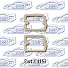 Taillight Lens Gaskets & Backup Lights (2 Required) 65 Chevrolet II Nova - image 1