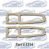 Taillight Lens Gaskets 66-67 Chevrolet II Nova - image 1