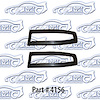 Taillight Bezel Seals 66-67 Chevrolet II Nova - image 1