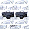 Rear Hood Bumpers 68-72 Chevrolet Chevelle - image 1