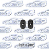 Bucket Seat Back Bumpers oval 4 per car - image 1