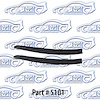 Glass run channel - front door window 66-67 Chevrolet Chevelle, Pontiac GTO, LeMans, Oldsmobile Cutlass, 442, Buick Skylark - image 1